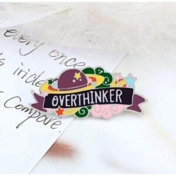 3/20 Overthinker Enamel Pin - Picture 1 of 1